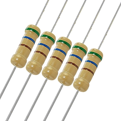 Picture of 50Pcs- 10 Ohm Resistor 5% 10 Ohm Carbon Film 10 Ohm Resistors 1/4W Resistance 0.25 Watt 5% Tolerance Fixed Resistors 2 Pin Leads