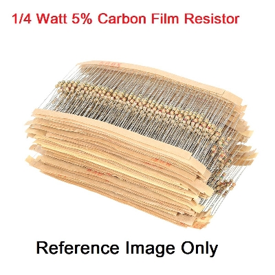 Picture of 50Pcs- 470 Ohm Resistor 5% 470 Ohm Carbon Film 470 Ohm Resistors 1/4W Resistance 0.25 Watt 5% Tolerance Fixed Resistors 2 Pin Leads