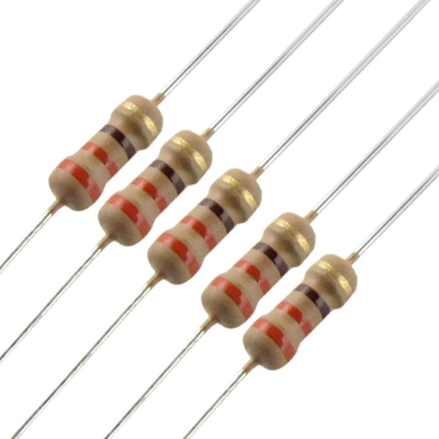 Picture of 50Pcs- 56 Ohm Resistor 5% 56 Ohm Carbon Film 56 Ohm Resistors 1/4W Resistance 0.25 Watt 5% Tolerance Fixed Resistors 2 Pin Leads