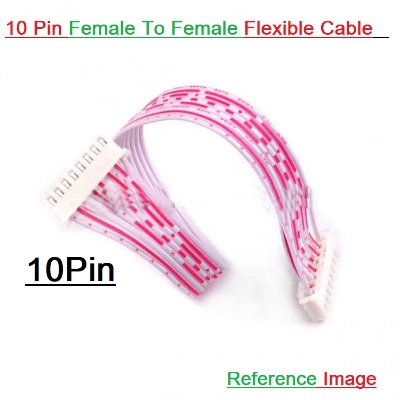 Picture of F-F 10Pin Female To Female 10 Pin Flexible 2.54mm Pitch JST XH Connector 27cm Wire With Cables For Projects Audio Video Sound Cables DIY