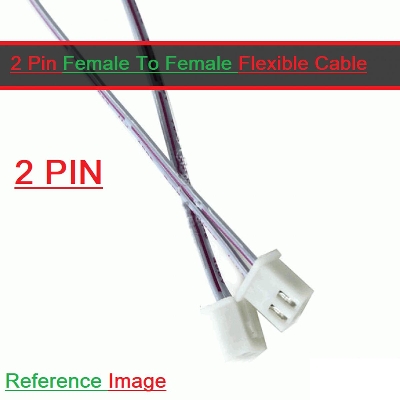 Picture of 2Pcs- F-F 2Pin Female To Female 2 Pin Flexible 2.54mm Pitch JST XH Connector 27cm Wire With Cables For Projects Audio Video Sound Cables DIY
