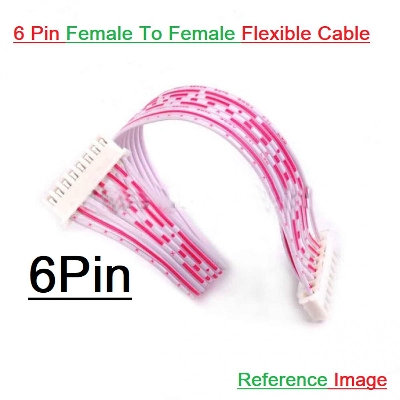Picture of F-F 6Pin Female To Female 6 Pin Flexible 2.54mm Pitch JST XH Connector 27cm Wire With Cables For Projects Audio Video Sound Cables DIY