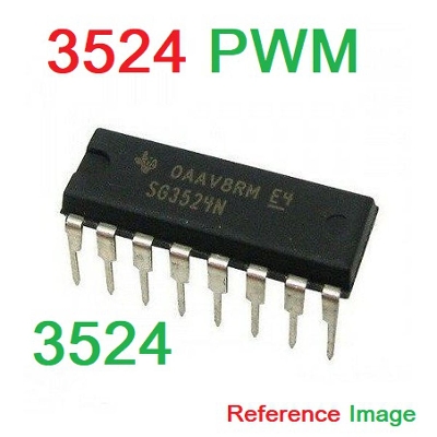 Picture of 2Pcs- 3524 SG3524 KA3524 3524 Regulating Pulse Width Modulator IC PWM 16 Pin Leads DIP-16 Dual In Line Package Chip IC