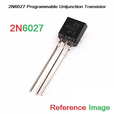 Picture of 2Pcs- 6027 2N6027 2N-6027 Programmable 40V 300mW Unijunction Transistor UJT TO-92 Package Thyristor 3 Pin Leads Programmable Transistor
