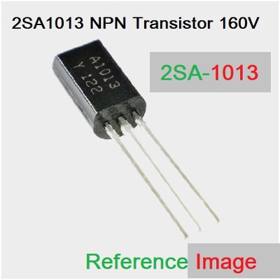 Picture of 5Pcs- A1013 2SA1013 2SA 1013 NPN 160V 1A Low Power NPN Transistors TO-92L Package Bipolar Transistor Plastic 3 Pin Leads Silicon Transistors