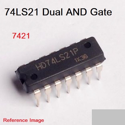 Picture of 2Pcs- 7421 SN74HC21N 74HC21 74LS21 DIP Dual In Line Package 14 Pin Leads IC Breadboard Friendly IC