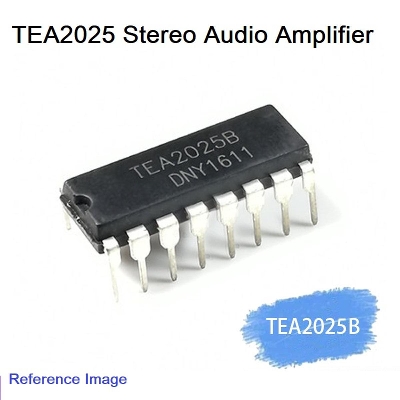 Picture of 2Pcs- TEA2025 TEA2025B TEA-2025 2025 DIP-16 Audio Amplifiers IC Amplifier Board IC Dual In Line Package Chip 16 Pin Leads