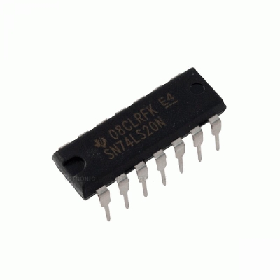 Picture of 2Pcs- 7420 SN74HC20N 74HC20 74LS20 DIP Dual In Line Package 14 Pin Leads IC Breadboard Friendly 