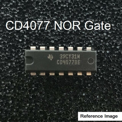 Picture of 2Pcs- CD4077 CD4077BE CD-4077 4077 DIP-14 Pin Package Breadboard Friendly Leads IC