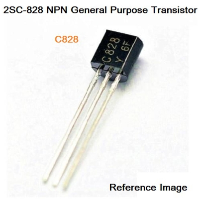 Picture of 20Pcs-C828 2SC828 2SC-828 2SC 828 NPN 30V 50mA TO-92 NPN Power Transistor Low Power Transistor General Purpose 3 Pin Leads Transistor
