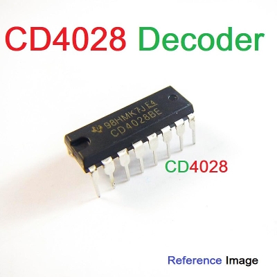 Picture of 2Pcs- CD4028 CD4028BE CD-4028 4028 DIP-16 Pin Leads Dual In Package BCD IC Breadboard Friendly IC