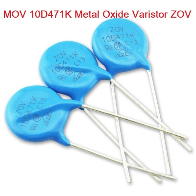 Picture of 2Pcs- MOV 10D471K 10D-471K Disk Type Metal Oxide Varistor ZOV For Power Supply ZOV 2 Pin Leads