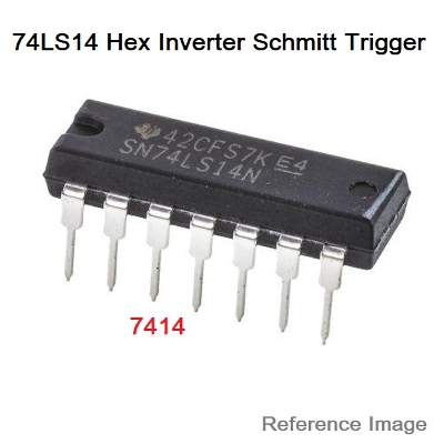 Picture of 2Pcs- 7414 SN74HC14N 74HC14 74LS14 DIP Dual In Line Package 14 Pin Leads IC