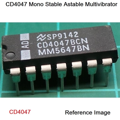 Picture of 2Pcs- CD4047 CD4047BE CD-4047 4047 DIP-14 Pin Package IC Breadboard Friendly Leads IC