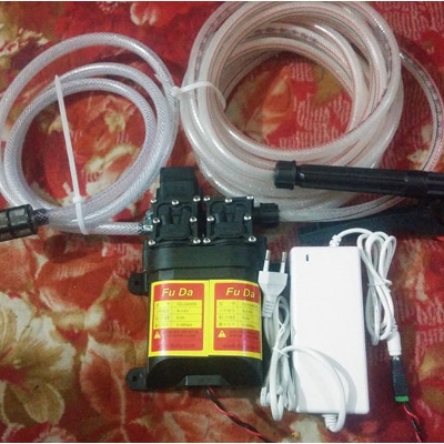 Picture of DOUBLE Motor FULL SET Heavy Duty Double Motor WATER PUMPS DC 12V 3A 160W For Bike Car Washing Garden Irrigation  Aquariums Tanks & Bowls Water Pumps