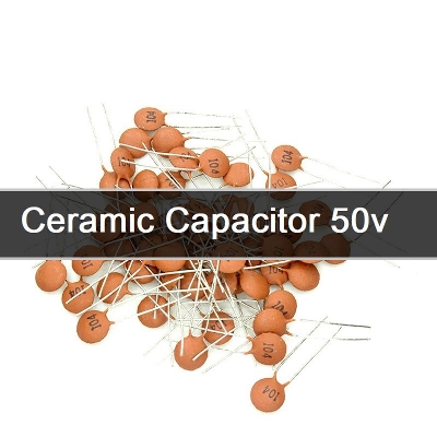 Picture of 25Pcs- 15pF 50V CERAMIC Capacitor Mini Ceramic Capacitor 15pF 50V Ceramic Disc Capacitor Non-Polarized Through Hole 2 Pin Leads Connections Leg