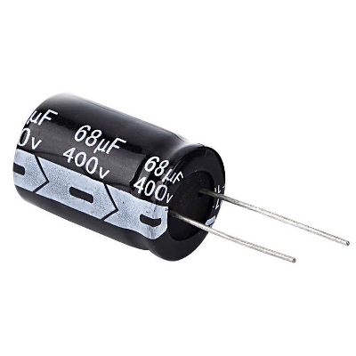 Picture of 2Pcs- 68uF 400V RADIAL Electrolytic Capacitor 68uF 400V Radial Polarized Aluminum Electrolytic Capacitors 2 Pin Leads Connections Leg