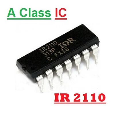 Picture of A CLASS IR2110 IR-2110 2110 2.5A 10V 20V Power MOSFET & IGBT MOS Gate Driver Voltage Rectifier 14 Pin Leads Breadboard Friendly IC - Multi Plug - Multi Plug