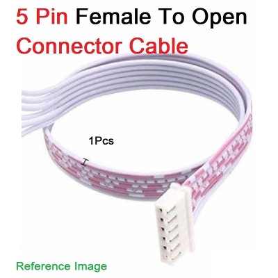 Picture of F-O 5Pin Female To Open 5 Pin 2.54mm Pitch JST XH Connector 27cm Wire With Cable For Electronics Engineering Projects Audio Video Sound Cables DIY