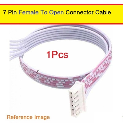 Picture of F-O 7Pin Female To Open 7 Pin 2.54mm Pitch JST XH Connector 27cm Wire With Cable For Electronics Engineering Projects Audio Video Sound Cables DIY