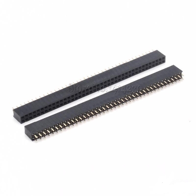 Picture of 40x2 ROW FEMALE Header 40x2 Straight Pins DOUBEL Row 2.54mm Pitch Pin Female Headers Connector Strip For Cables Connectors
