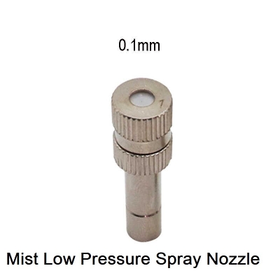 Picture of LOW PRESSURE Stainless Steel MICRO FOG Mist Nozzle 6mm Interface Atomizing Misting Nozzle Spray Injector Atomization Head For Cooling System