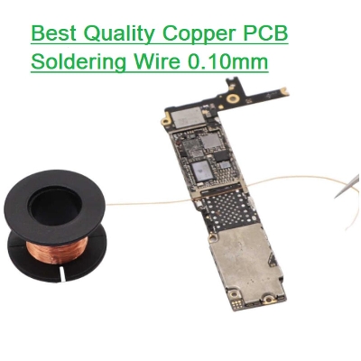 Picture of 0.10mm Copper PCB Soldering Wire 0.10mm Circuit Board Trace Repair Cables Very Small Thin Copper Wire PCB Link Jumper Soldering Wire PCB Maintenance