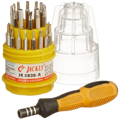 Picture of 31 In 1 SCRWEDRIVER Set Magnetic Toolkit Stainless Steel Magnetic Interchangeable Precise Repairing Screwdriver Pocket Ratchet Screwdriver Driver Tool Sets