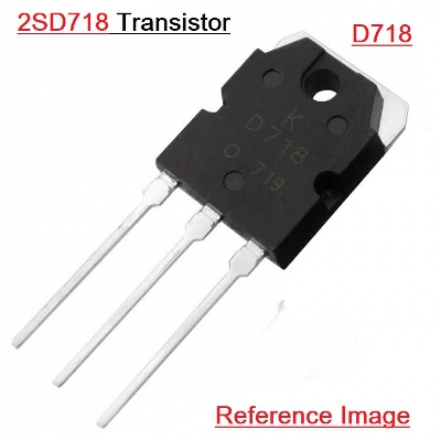 Picture of A CLASS D718 2SD718 KTD718 NPN 120V 8A Transistor TO-3P Audio Power Amplifiers Power Transistor Silicon Transistor Home Entertainment Amplifiers