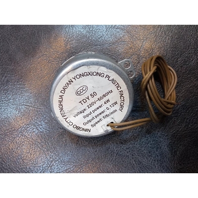 Picture of TYC50 TYC-50 Micro Synchronous Geared Motor AC 220V 50/60Hz 4W 4/5RPM Torque 4KGF.CM CW For Microwave Oven Incubator 3D Printers Round AC Motors