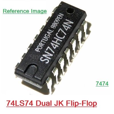Picture of 2Pcs- 7474 SN74HC74N 74HC74 74LS74 DIP 14 Pin Leads IC Dual In Package 14Pin Leads IC Breadboard Friendly IC