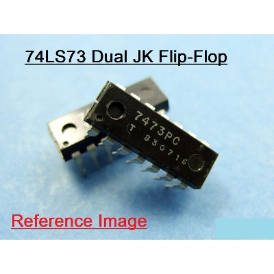 Picture of 2Pcs- 7473 SN74HC73N 74HC73 74LS73 IC Dual In Package DIP 14 Pin Leads IC Breadboard Friendly IC