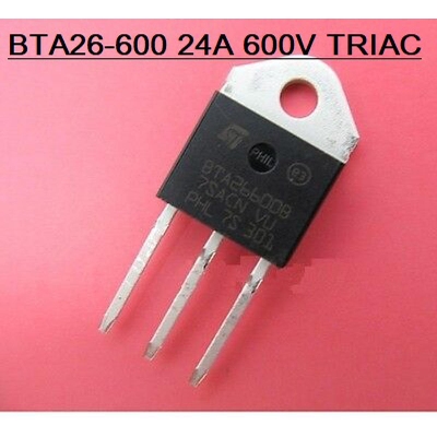 Picture of A CLASS BTA26 BTA26-600B 600V 25A Industrial TRIAC IC 3 Pin Leads