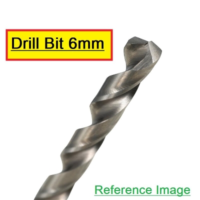 Picture of 6mm Drill Bit 6mm HSS Twist Drill Bits 6mm High Speed Stainless Steel Drill Bits With 6mm Shank For Drill Machine Chuck Tool Sets