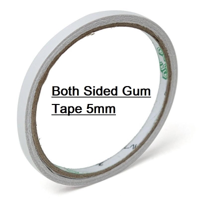 Picture of 5mm TISSUE GUM Tape Both Sided Width 5mm Length 10 Meter DOUBLE Side Gum Adhesive Tape Both Side Strong Acrylic Glue Tissue Tape DIY Arts Crafts Scrapbook