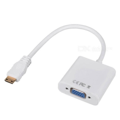 Picture of HDMI To VGA Adapters Male To Female HDMI VGA Converter Adapter Cables 1080P Digital To Analog Video Audio For PC Laptop Tablet