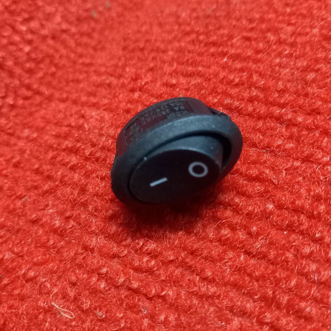 Picture of 3Pcs- BLACK Color Rocker Switch 6A 250VAC 10A 125VAC 2 Positions 3Pin On Off Full Plastic SPST Power Switches For Auto Car Boat IPS UPS