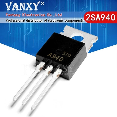 Picture of 2Pcs- A940 2SA940 2SA-940 KSA940 PNP Transistor 150V 1.5A 25W Silicon Plastic Bipolar Power Transistor TO-220 General Purpose Amplifier Power MOSFET 3 Pin Leads