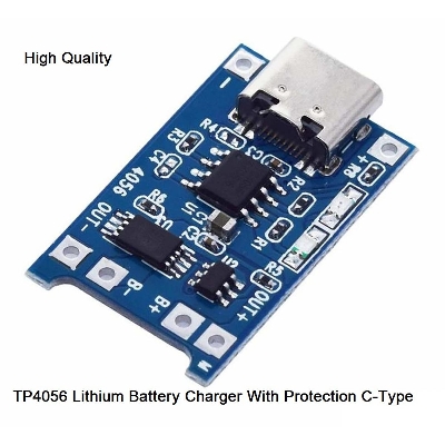 Picture of TYPE-C PORT TP4056 TP-4056 5V 1A Type-C USB With Battery PROTECTION Charger Circuit Adapters Module Li-Ion Lithium Lipo 18650 AA AA Battery Charging Protection Board 