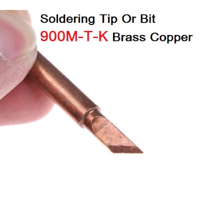 Picture of Brass COPPER 900M-T-K Soldering Tip Bit Leads Free Soldering Iron Professional Bits Replacement Pencil Soldering Solder Iron Tip For Soldering Station  & Iron Tip