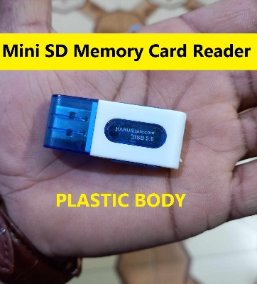 Picture of CARD READER PLASTIC BODY Mini SD Memory Card Reader For USB Devices Computer Laptop Notebook PC Desktop MP3 MP5 Player Audio Video Player
