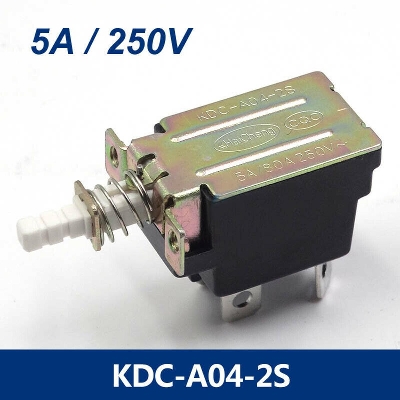 Picture of KDC-A04 PUSH SWITCH 5A 250V DPST 4Pin Push Button Switches 5A AC 250V 4 Pin For TV
