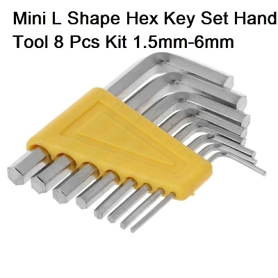 Picture of 8Pcs Set HEX KEY Wrenches L-SHAPE 1.5-6mm Diameter Inner Hexagonal Spanner Stainless Steel Screwdriver Hex Wrench For Hexagon Socket Tool Sets