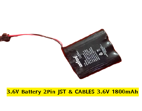 Picture of 3.6V Battery 2Pin JST & CABLES 3.6V 1800mAh Rechargeable Battery AAx3 Rechargeable Battery 3.6V For 14500 Battery AA Battery