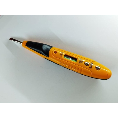 Picture of AC DC Voltage Tester Digital AC DC 12-220V Voltage Tester Pen Induction Test Pen Electric Multi Sensor LCD Display Voltage Voltmeter Non-Contact Electric Test Pen