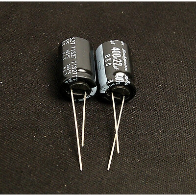 Picture of 5Pcs- 22uF 300V RADIAL Electrolytic Capacitor 22uF 300V Radial Polarized Aluminum Electrolytic Capacitors 2 Pin Leads Connections Leg