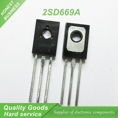 Picture of 5Pcs- 2SD669A 2SD669 D669 669 NPN Transistor 160V 1.5A 20W Silicon Bipolar Power Transistors Triode TO-126 Package 3 Pin Leads 