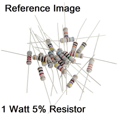 Picture of 25Pcs-  1Watt 270 Ohm Resistor 1W 270 Ohm Metal Film Resistor 270 Ohm 1 Watt Metal Oxide Film Resistor Axial Leads 270 Ohm ±5% Tolerance 2 Pin Leads