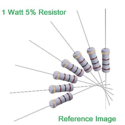 Picture of 25Pcs- 1Watt 22K Ohm Resistor 1W 22K Ohm Metal Film Resistor 22K Ohm 1 Watt Metal Oxide Film Resistor Axial Leads 22K Ohm ±5% Tolerance 2 Pin Leads