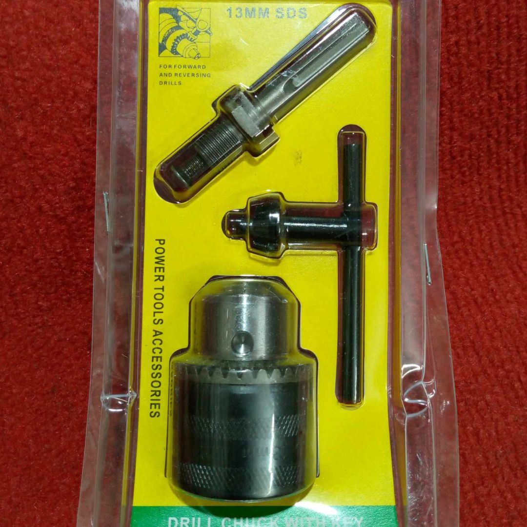 Picture of 13mm CHUCK Rotary Hammer Drill Chuck Adapters 1.5-13mm 1/2" 20UNF Thread With SDS Plus Quick Change Drill Chuck Adapter SDS Plus Shank With Wrench Tools Sets